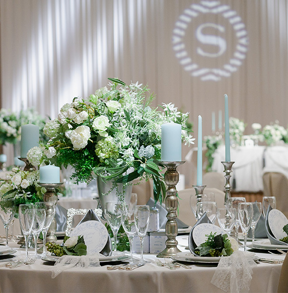 シェラトン都ホテル東京 ウエディングの披露宴会場醍醐風景