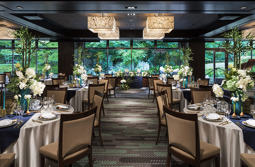 シェラトン都ホテル東京 ウエディングの披露宴会場マグノリア風景
