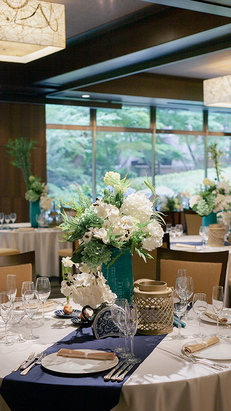 シェラトン都ホテル東京 ウエディングの披露宴会場マグノリア風景