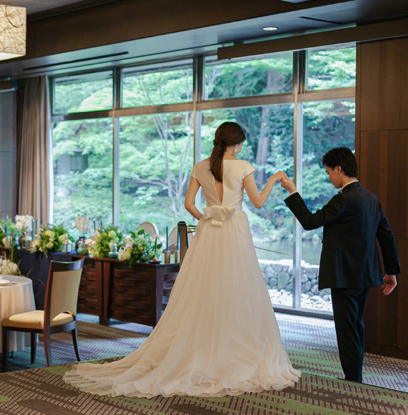 シェラトン都ホテル東京 ウエディングの披露宴会場マグノリア風景