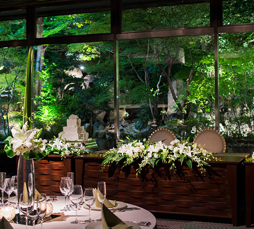 シェラトン都ホテル東京 ウエディングの披露宴会場マグノリア風景